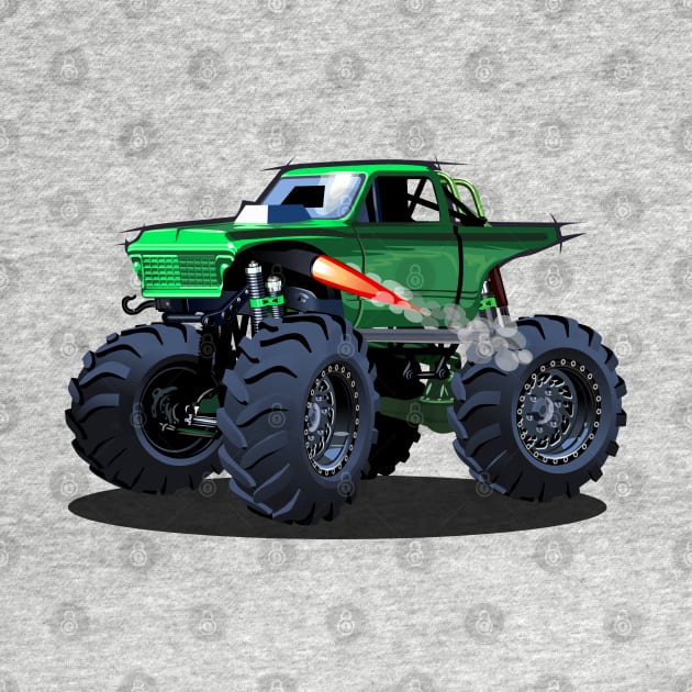 Cartoon monster truck by Mechanik